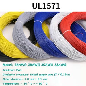 Single Core Stranded Cable Automotive Equipment Wire 26AWG 28AWG 30AWG 32AWG