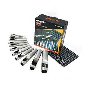 12Piece Leather hole punch set with a free cutting mat,Lather tool,Hollow