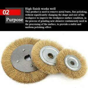 1PC Pure Copper Wire Wheel Brush Fine Polishing For Grinder High Quality