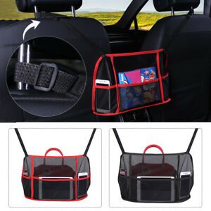 Universal Travel Back Car Seat Bag Mesh Organizer Interior Storage Space Saving