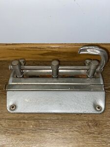 Vintage Master Products Three Hole Punch W/ Lever Los Angeles Series 5000 USA