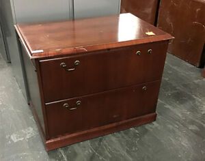 TWO DRAWER LATERAL WOOD CABINET