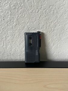 Sony M-450 Voice Recorder Black Microcassette-Corder Tested Read Description