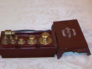 Ohaus Solid Brass Calibration Weight Set/ Box Damaged