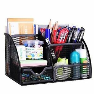 VANRA TM pen stand pen holder metal mesh brush stand with drawers mesh style pen