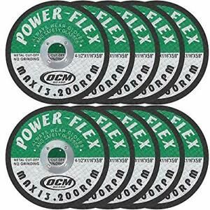 4 1/2 Inch x 1/16 Inch x 5/8 Inch Premium Cut Off Wheels - 10 PACK - For Cutt...