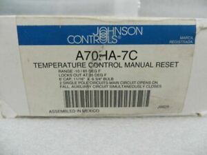 Johnson Controls A70HA-7C Temperature Control Range 10-65 Degree F New