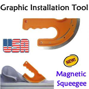 US! Durable Fabric Light Box Graphic Installation Tool, New Magnetic Squeegee
