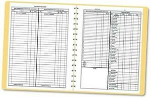 Dome 612 Bookkeeping Record, Tan Vinyl Cover, 128 Pages, 8 1/2 x 11 Pages - 4