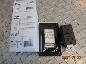 NEW HUBBELL GFWRST15W GFCI COMMERCIAL SELF TEST 15A 125V BROWN