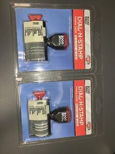 2000 Plus Dial-N-Stamp Date Rubber Stamp, Phrase Dater Years: 2020-2025 Lot Of 2