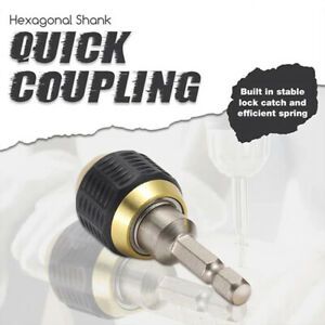 New 60mm Carbon Steel 1/4&#034; Hex Shank Quick Coupling Quick-change Adapters P3