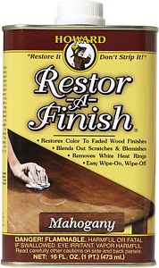 Howard Products RF5016 Restor-A-Finish, 16 oz, Mahogany
