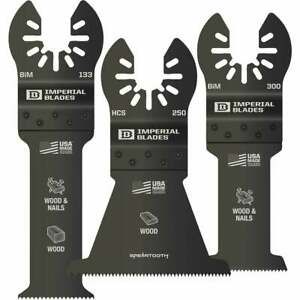 Imperial Blades ONE FIT Oscillating Blade Assortment (3-Piece) IBOAV1-3  - 1
