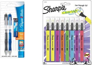 Paper Mate Mechanical Pencil, Sharpie Clear View Highlighters, School Supplies