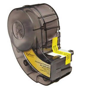 BRADY XC-625-422 Label Cartridge,Black/White,5/8&#034; W