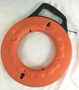 Klein Tool 50&#039; Steel Wire Puller Fish Tape 1/8&#039;&#039; Wide