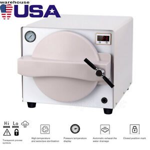 USA 18L Dental Autoclave Steam Sterilizer Medical Sterilization Equipment SS#304