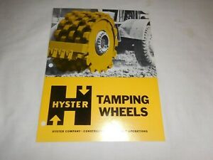 1968 HYSTER TRACTOR TAMPING WHEELS SALES BROCHURE