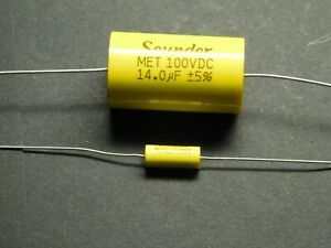 Sounder speaker crossover good quality 100volt axial poly foil capacitors 130 pc
