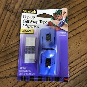 NEW Scotch Pop Up Tape Handband Dispenser Refill Tape Pad 75 Strips 2003 Purple