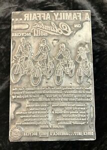 Vintage Columbia Bike Newspaper Ad Printing Plate