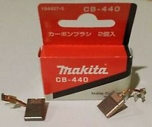 ORIGINAL MAKITA CB-440 CARBON BRUSH SET 195021-6 FOR MODELS: BPH452, LXFD01 oem