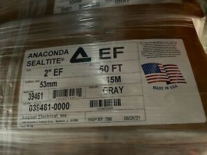 Anaconda Sealtite 39461 - 2 &#034;Type EF Gray 50&#039; CTN, NOM SIZE 53mm, 15M