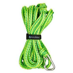 Premium Dock 12mm (1/2 Inch) dimeter rope Single Rope: 21 ft Yellow &amp; Green