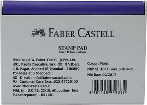 Faber-Castell Stamp Pad, 110 X 69 Mm - Violet