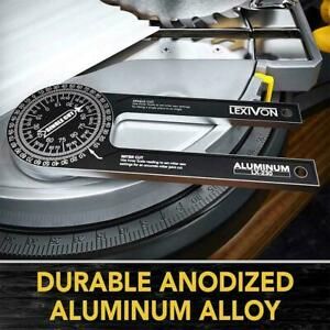 Aluminum Miter Saw Protractor Angle Finder For Woodworking Angle Tool. Y9W4