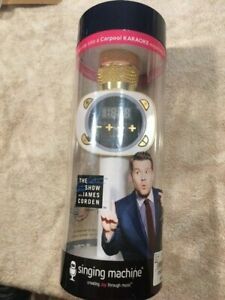 Carpool Karaoke The Mic 1.0 Wireless Karaoke Microphone System White CPK545 b...