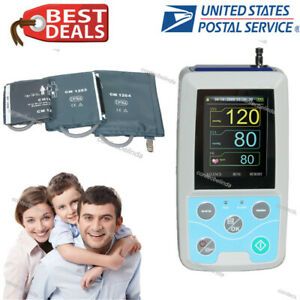 FDA Ambulatory Blood Pressure Monitor+USB Software 24h NIBP Holter CONTEC Newest