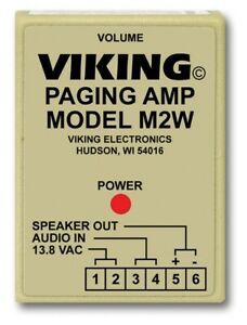 Viking Electronics VK-M2W Paging Power Amp Loud Call Ringing Announcer