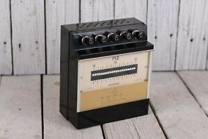 Vintage Educational Frequency Meter Hz Meter Analog Electrical Measuring Device