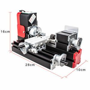 DIY Tool Metal Motorized Mini Lathe Machine 20000rev/min