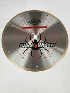 QEP 6-1008BW 10&#034; Black Widow Micro-Segmented Rim Diamond Blade, 5/8&#034; Arbor