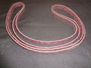 3/4&#034; x 60&#034; cloth sanding belts NORTON Bear-Tex medium grit (12) UK made!!