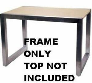 Store Display Fixtures NEW  NEW PEDESTAL STEEL TUBING DISPLAY TABLE 60&#034; L.X 36&#034;W