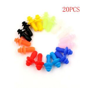 20pcs Silicone Ear Plugs Study Sleep Anti Noise Earplugs Comfortable  RASNC8EXLO