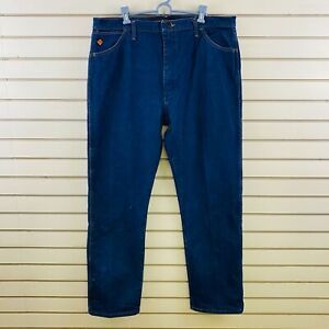 Mens 40x34 Wrangler FR Jeans 13 Original Dark Wash Flame Resistant FR13MWZ