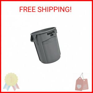 Rubbermaid Commercial Products FG261000GRAY Brute Heavy-Duty Round Trash/Gar …