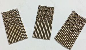 36 PCS Number 56 COBALT JOBBER DRILL BIT, 135 DEG, Tap Drill for 0-80 *