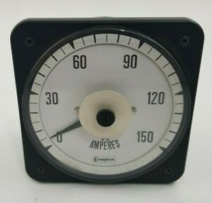 Crompton 0-150 D-C Amperes Panel Meter. Used. Fast shipping!!!
