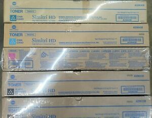 Five (5) Konica Minolta 2-TN321B 1-TN321M 2-TN321C Toners