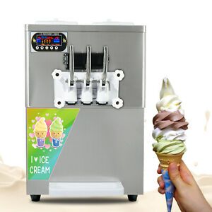 Kolice ETL CE Commercial Countertop 3 flavors Soft Ice Cream Machine