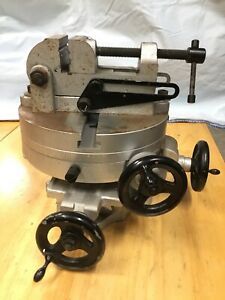 Vintage 3 AXIS Rotary Indexing Table W/ Vice WORKS RARE~FAST~FREE~SHIPPING~HURRY