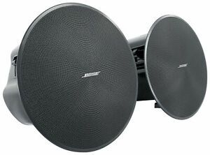 Pair Bose DM5C Black 50w 5.25&#034; Commercial In-Ceiling Speakers For Restaurant/Bar