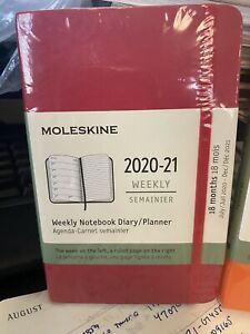 Moleskine Red 18-Month (7/2020-12/2021) Weekly Notebook Diary Planner SEALED