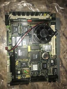 Tested Good Original Advantech PCM-5890 Rev A2 SBC W/cache And RAM  SBC-P5-166